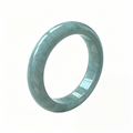 Grade A Natural Burmese Jadeite Bangle, Blue-Green Jade Bracelet